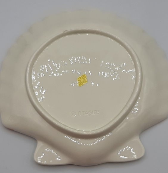 Otagiri Sea Shell Beachcomber Ceramic Plate Trinket Dish Vintage Hand Painted - Picture 5 of 9